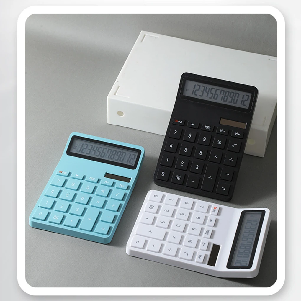 Comfortable Buttons Solar Calculator For Smooth Non-slip Pad Placed Firmly Desk Calculator