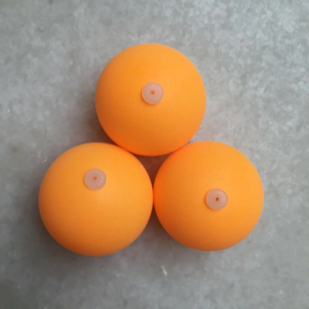 

100pcs Pong Training Ball Plastic Practice Table Tennis Elastic Perforated with Plugs for Skill Improvement Durable