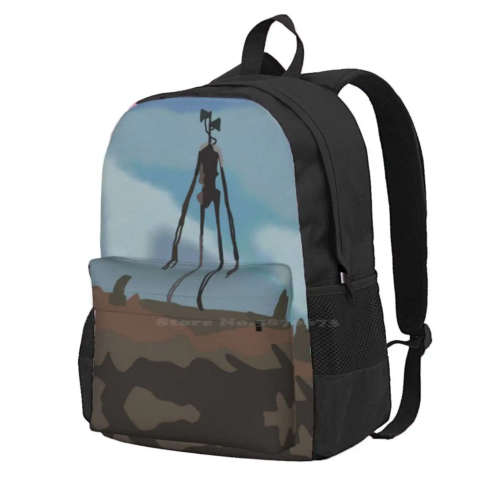 Siren Head Hot Sale Backpack Fashion Bags Sirenhead Trevorhanderson Jacksepticeye Creepypasta Scp 6789