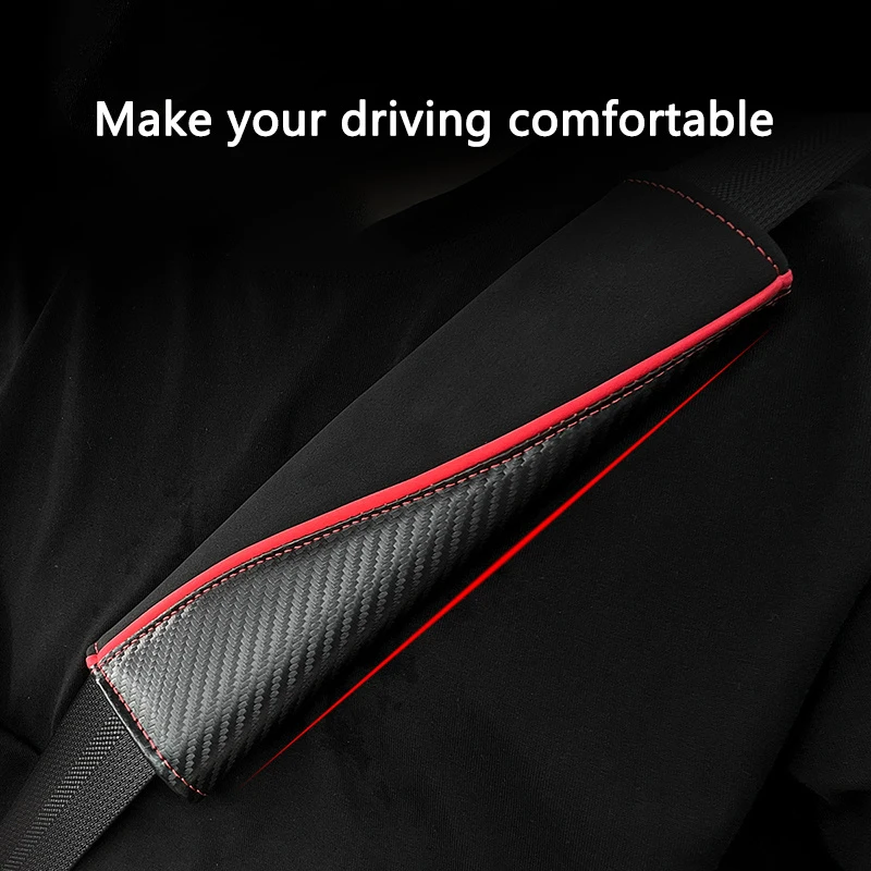 For Tesla Model 3 Model Y Model S Model X 2017 2018 2019 Roadster 2Pcs Car Seat Belt Cotton Cover Case Shoulder Pads Accessories