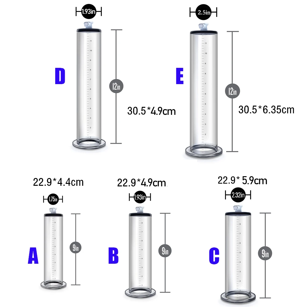 Top Quality Male Vacuum Penis Enlargement Device Masturbation Cup Air Pump Penis Size Cylinder Delay Lasting