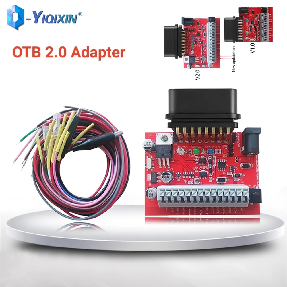 OTB 2.0 Adapter ECU Programmer Tool For KT200 KT200II Foxprog Tag FOX-Flash Three Way BOOT Upgrade to OTB Mode 16 Pin Adapter