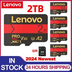 Lenovo 2TB Micro TF SD Card 128GB Class 10 Flash Card High-speed SD Card 1TB Large Capacity Memory Card For Laptop/Cameras/MAC