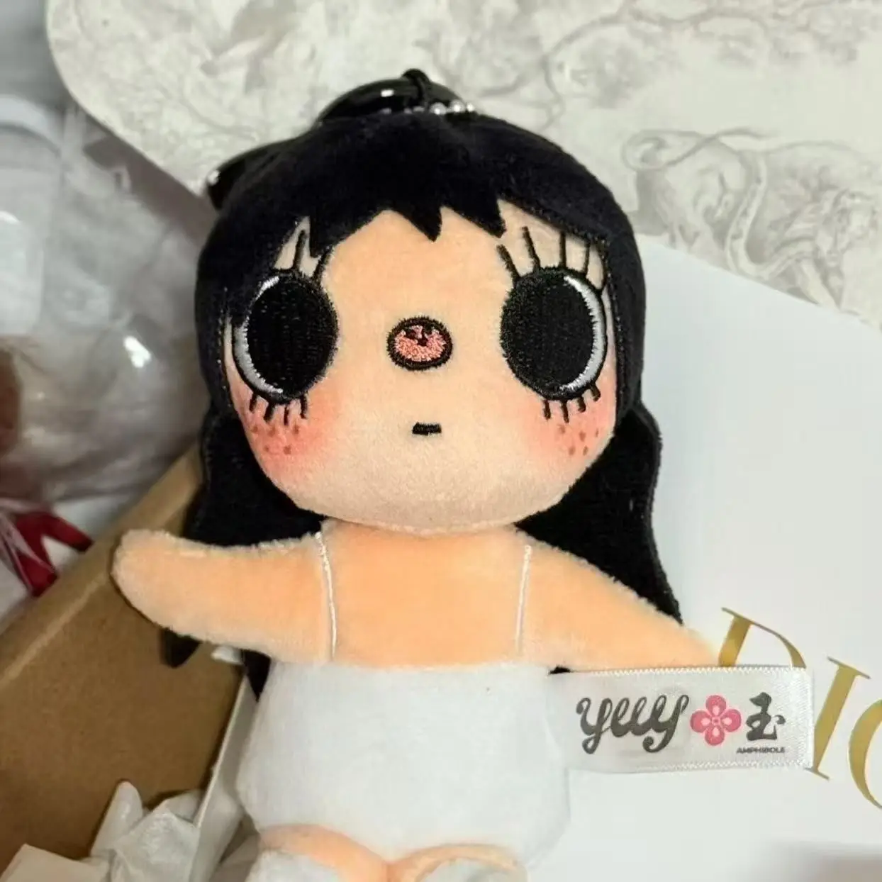 New YUY Little Jade Plush Keychain Carabiner Bag Charm Kawaii Anime Doll Art Figure Collection Gift for Boys Girls Fans