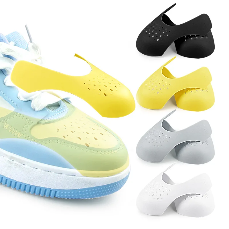 

2pcs Crease Protector Sneakers Shoe Anti Crease Bending Crack Toe Cap Support Shoe Stretcher Lightweight Keeping