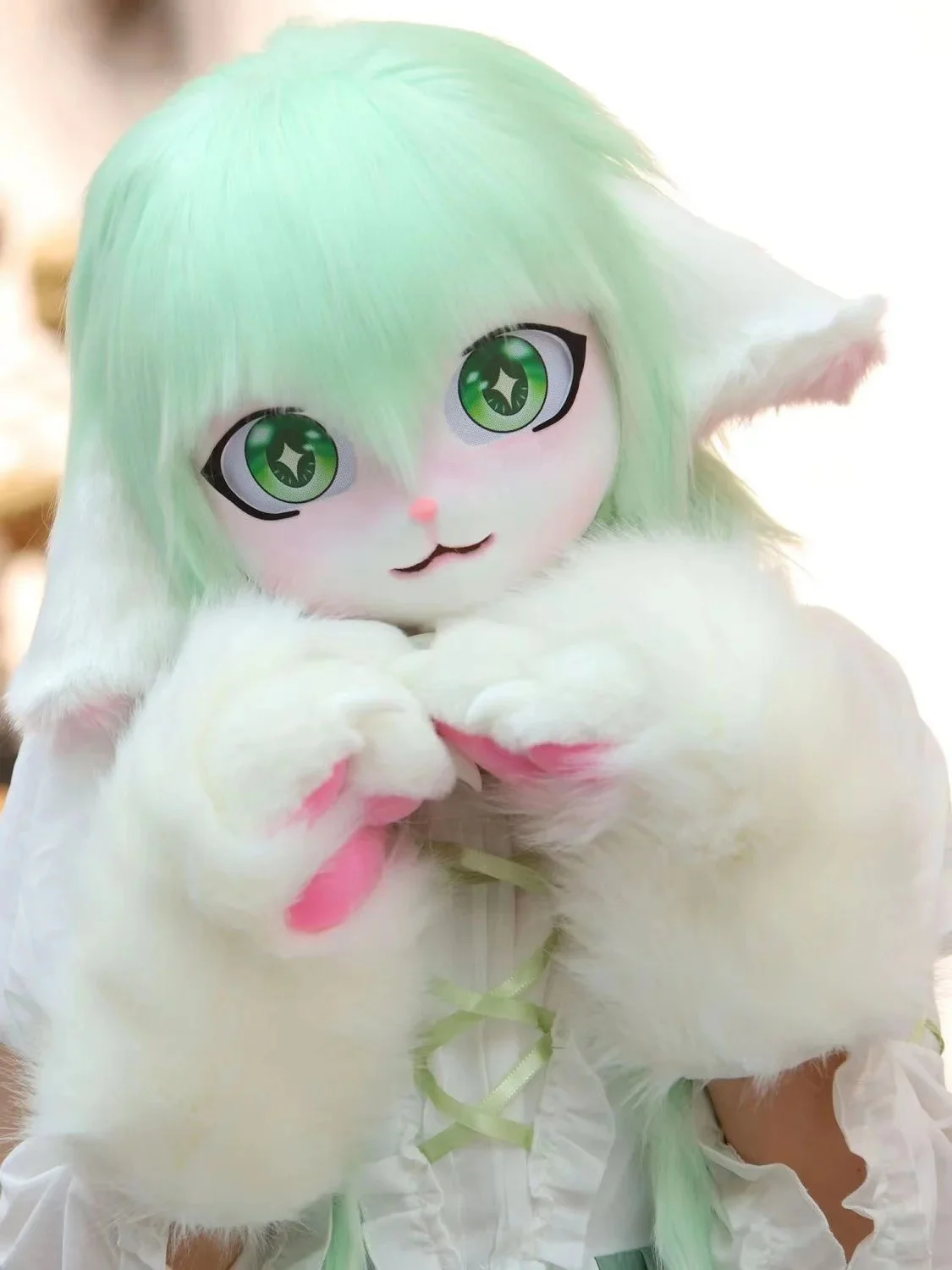 Costumes de cosplay animaux à fourrure, ensembles de sauna mignons, fursuit, kigurumi, beurre de Rubbit, chat, 303