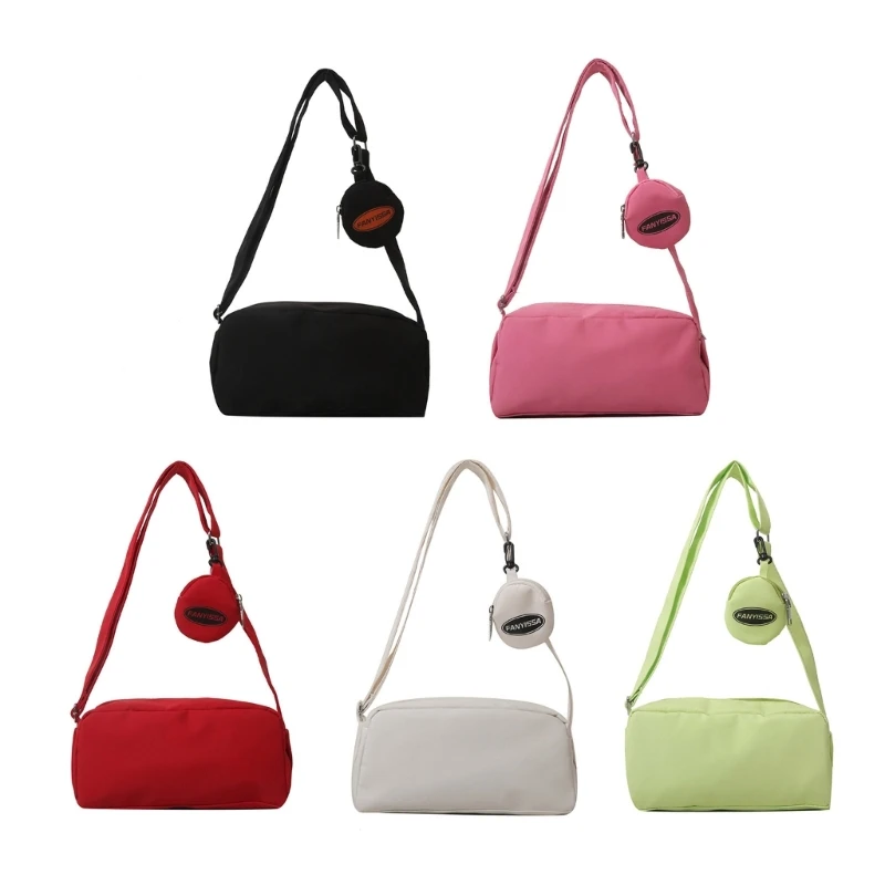 Bolso bandolera nailon elegante, bolsos bandolera con correa ajustable