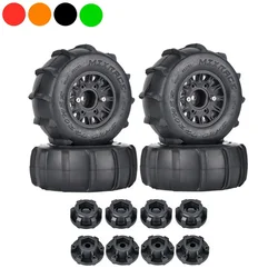 4Pcs 116mm 1/8 1/10 Short Course Truck Sand Tire with 12mm 14mm 17mm Wheel Hex for Traxxas Slash ARRMA SENTON Vkar SCTX10 RC Car