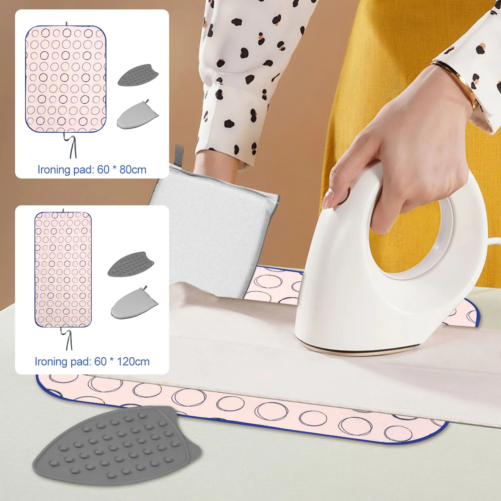 

New Ironing Mat Heat Resistant Table Ironing Mat Kit Nonslip Practical Table Ironing Pad Conveniently Organize Clothes For Home