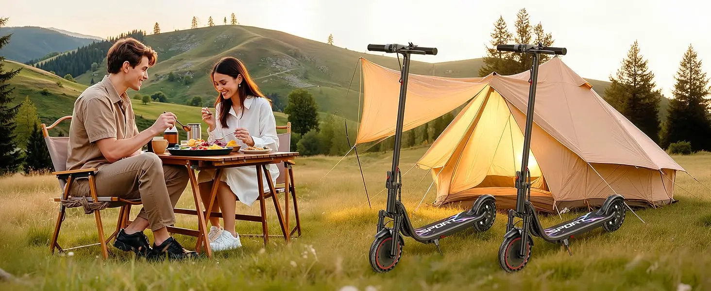 Electric Scooter for Adults Teens, Folding E Scooter with 350W Motor 19 Mph Top Speed, Max 19-23 Miles Long Range, 8.5''Solid Tires Commuting Scooters with Front Suspension , APP Control