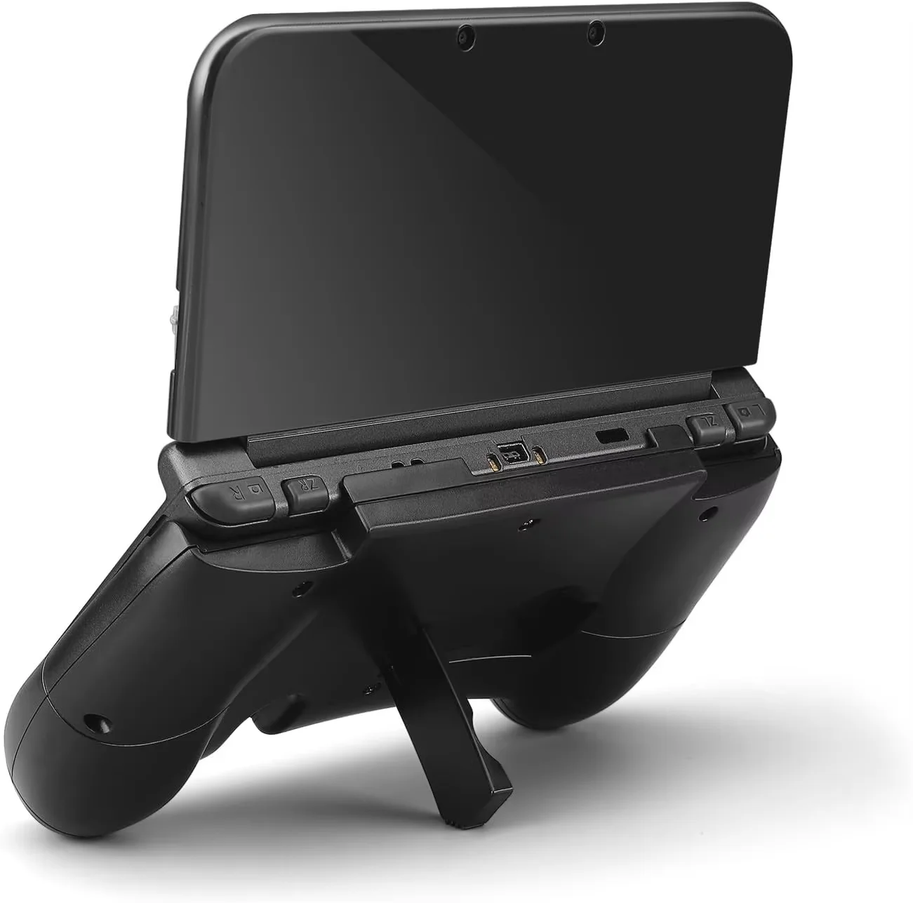 Ergonomic 3DS XL Hand Grip with Kickstand, Anti-Slip Protective Cover for Nintendo New 3DS XL & New 3DS Handheld Console