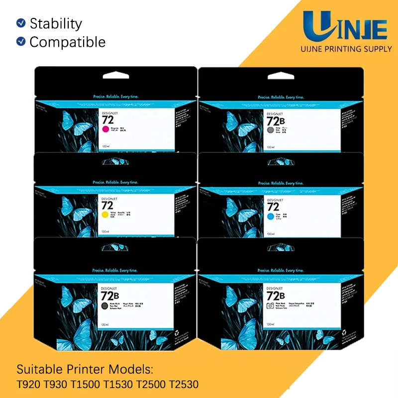 

Новый оригинальный картридж для HP72 HP 72 72B для HP Designjet T610 T620 T770 T790 T795 T1100 T1120 T1200 T1300 T2300 3WX06A