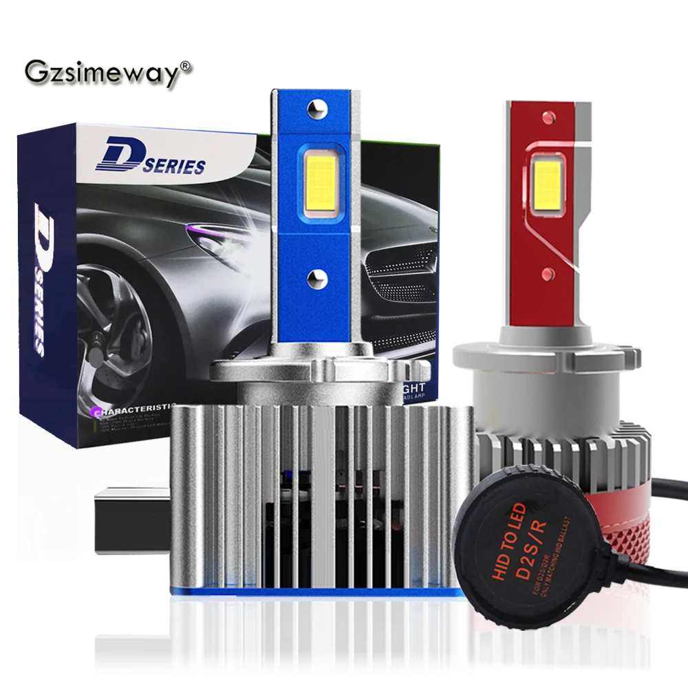 

2PCS D1S LED Canbus Headlights D3S D2S D4S D5S D8S D1R D2R D3R Auto Bulbs 30000LM 6000K White Car Lamp 1:1 Xenon HID Plug&Play