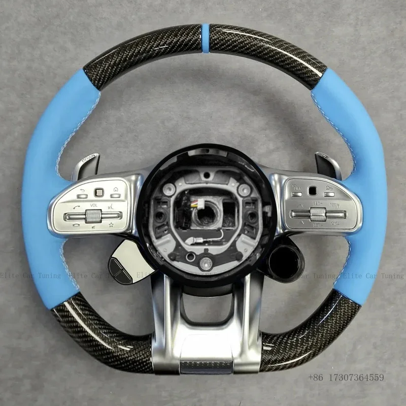 

Carbon Fiber Leather LED Steering Wheel Fit For Benz W204 W205 W206 W218 W447 W463 C43 C63 W211 W212 W213 W221 W463 W464 C217