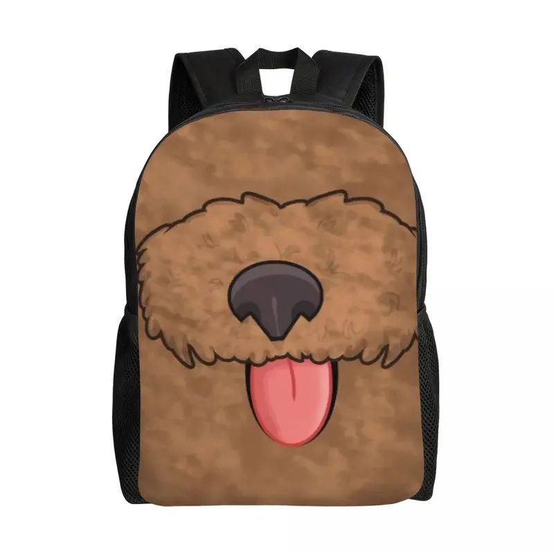 

Cute Poodle Puppy Backpacks for Women Men Water Resistant College School Dog Animal Bag Printing Bookbag