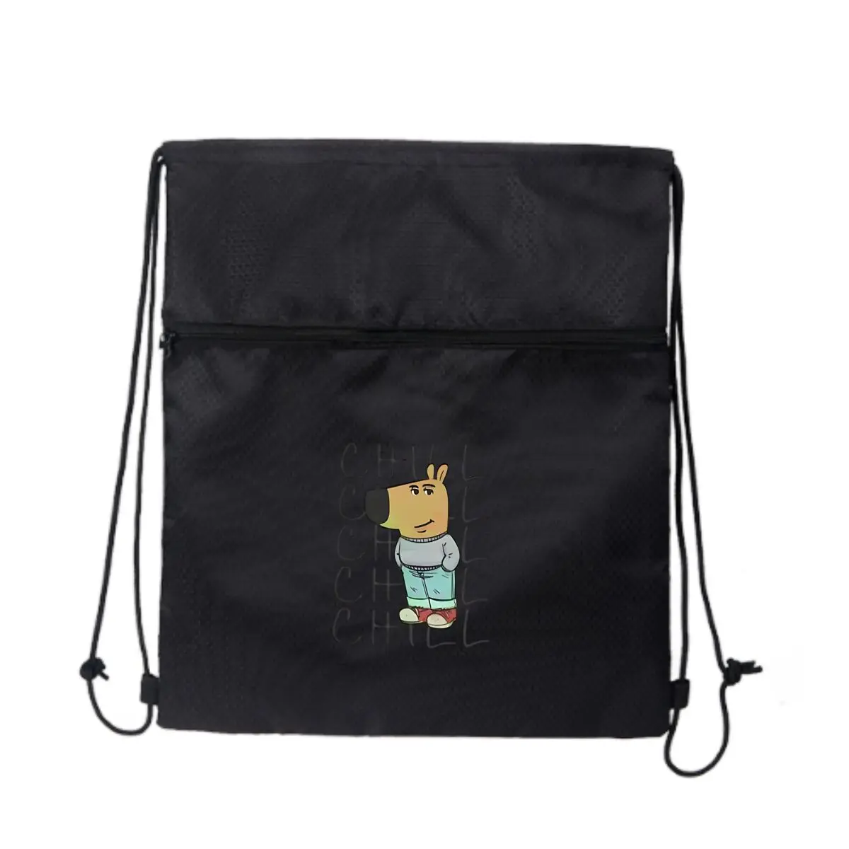 

Рюкзак Chill с рисунком персонажа из мультфильма на шнурке, унисекс, школьная спортивная сумка для спортзала