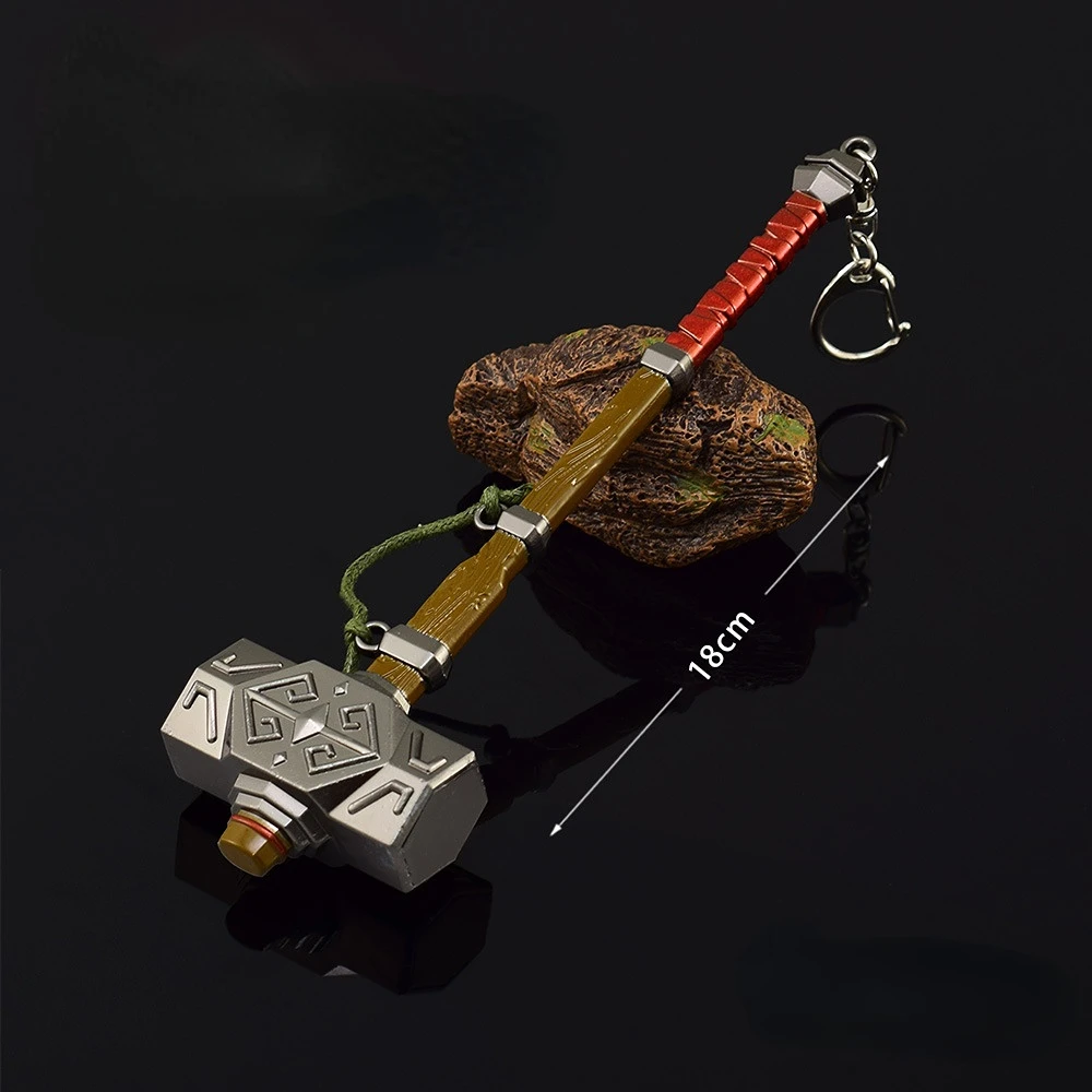 Modelo de Arma de Metal Decoração Artesanato, Brinquedo Periférico, Link Sledgehammer, LoZ Respiração da Natureza, Lágrimas do Reino Jogo, 18cm