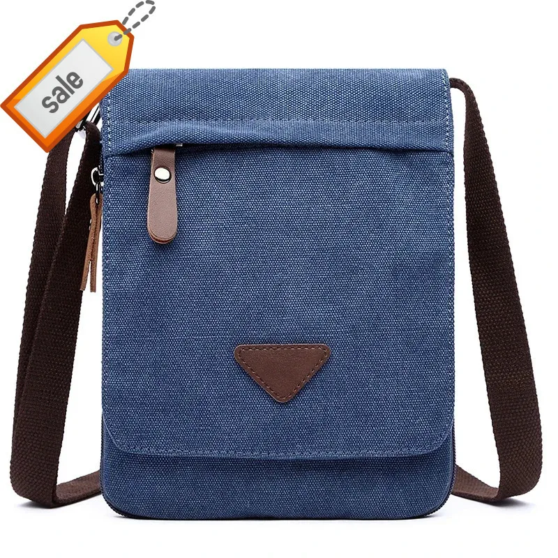 

Мужская парусиновая диагональная тонкая ретро-чехол для iPad 7,9 дюйма на молнии, мужская повседневная маленькая квадратная сумка, карман для мобильного телефона