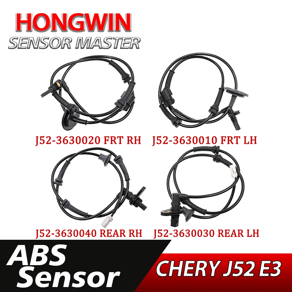 1/2/4PCS ABS Wheel Speed Sensor Front Rear Left Right For CHery J52 E3 J52-3630020 J52-3630010 J52-3630040 J52-3630030