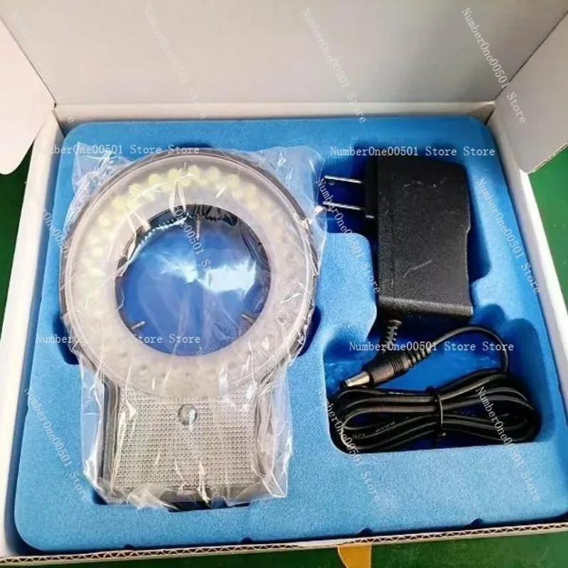60 LED Ring Light for Stereo Microscope 4 Zone Control 61mm Inner Diameter High CRI Zinc Alloy