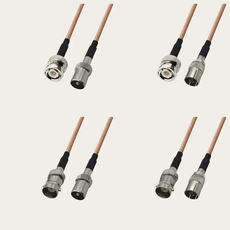 BNC Male female to TV Male Female Connector 50ohm RF Coaxial Jumper Pigtail RG316 Cable