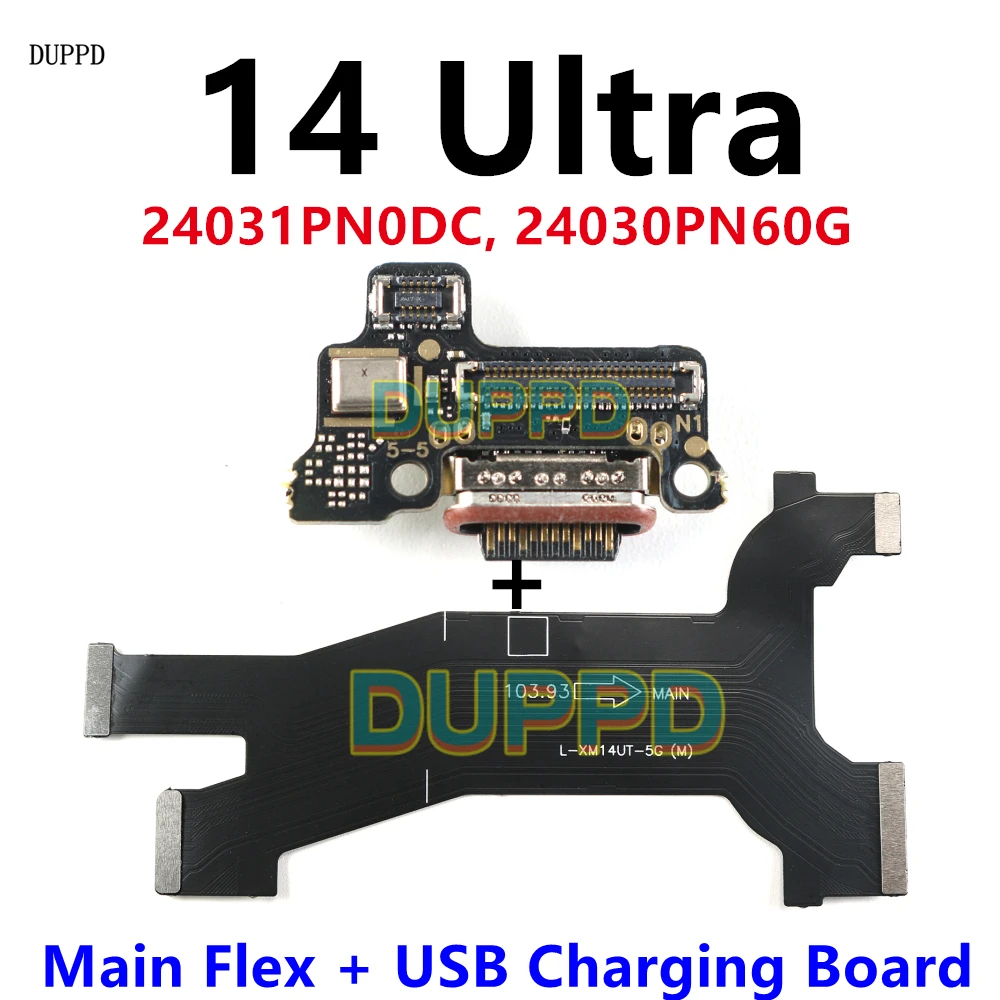 

Для Xiaomi 14 Ultra 14Ultra USB зарядная плата разъем материнской платы разъем порт зарядное устройство док-станция основная плата гибкий кабель микрофон 90 Вт
