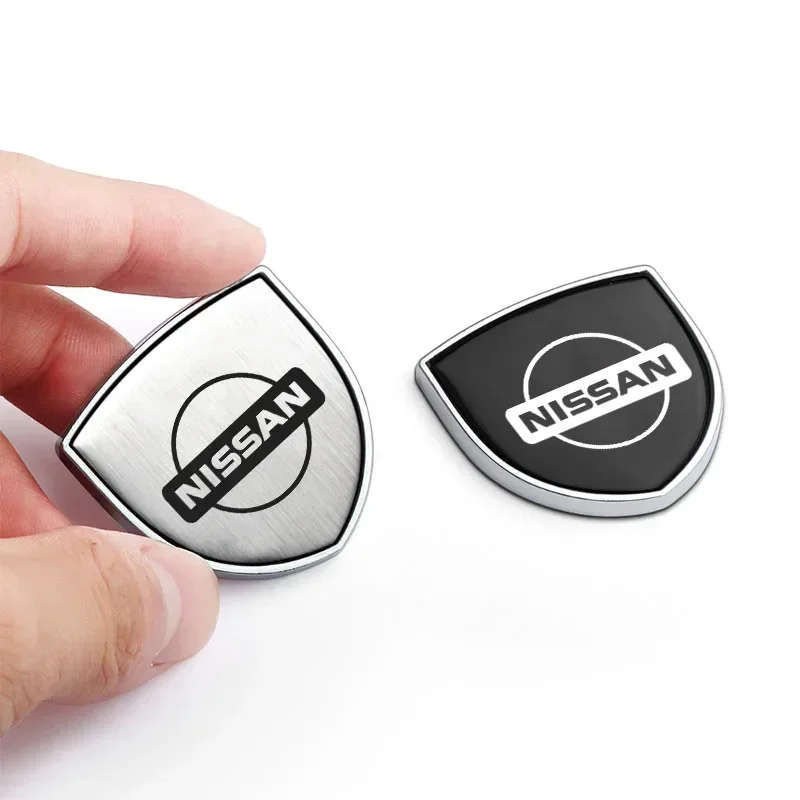 3D Metal Car Body Fender Emblem Shield Stickers Decor Auto Accessories for Nissan Nismo Tiida Teana Almera X-Trail GTR Hub Caps