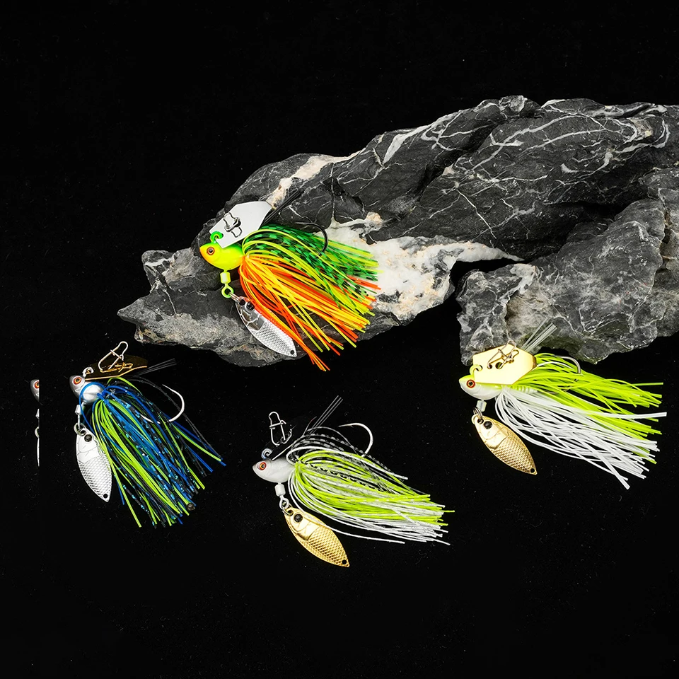 Walk Fish Jig Giratorio – Señuelo con barba y placa para trucha de mar - imagen 2