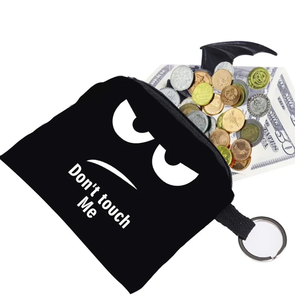 

New Coin Purse Mini Wallet Printing White Picture Pattern Change Bag Pouch for Girls Money Key Organizer Bag Credit Card Holder