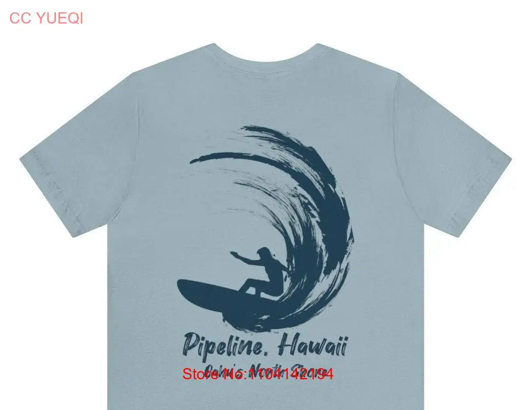 Pipeline Hawaii T Shirt Surfing Tropical Beachy Nautical Salty Idea long or short sleeves