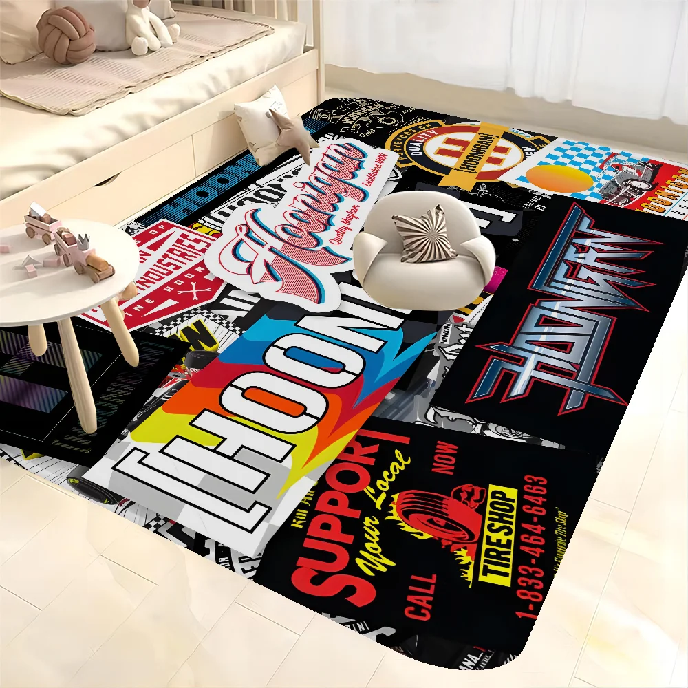 Hoonigan Driven By Passion Racing Logo Kitchen Mat Nordic Style Bedroom Living Room Doormat Home Balcony Anti-Slip Welcome Rug