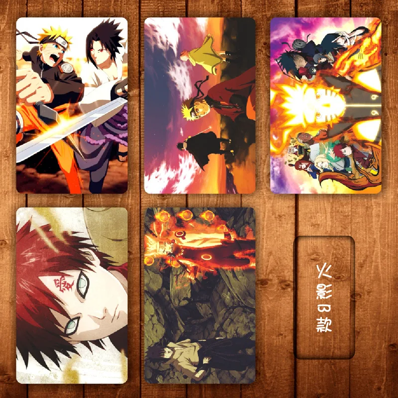 애니메이션 악마 킬러 PVC 카드 스티커 5건 Jujutsu Kaisen 패션 DIY 카드 신용카드 방수 스티커