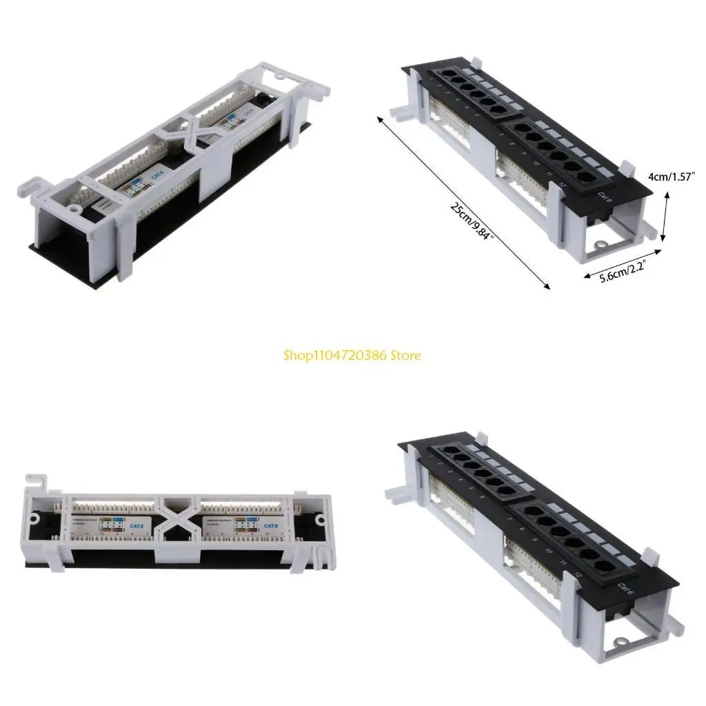 Сетевая 12-портовая пустая патч-панель K0EA для стандартной стойки Keystone Jacks Сетевая 12-портовая пустая патч-панель K0EA для стандартной стойки Keystone Jacks