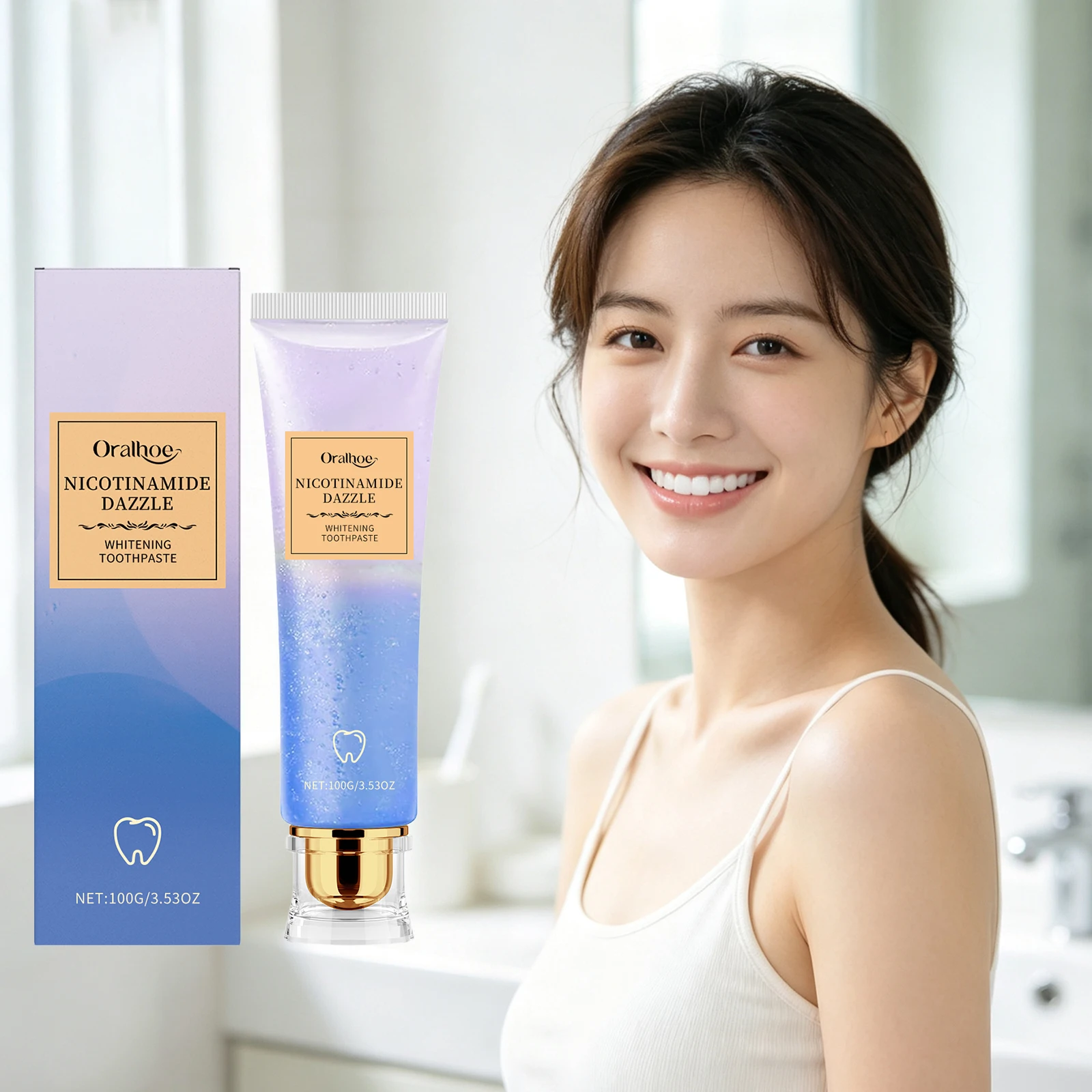 Teeth Whitening Toothpaste Fresh Breath Gum Protection Reduce Yellowing Deep Cleansing Remove Tooth Stains Brightening Oral Care