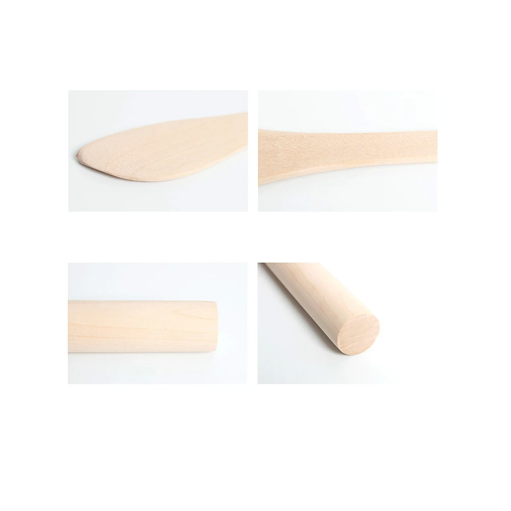 

3 Pcs Rolling Pin Set Solid Wood Dumpling Skin Maker Smooth Surface Gently Rounded Edges Perfect for Dough Noodles Bread Kitchen