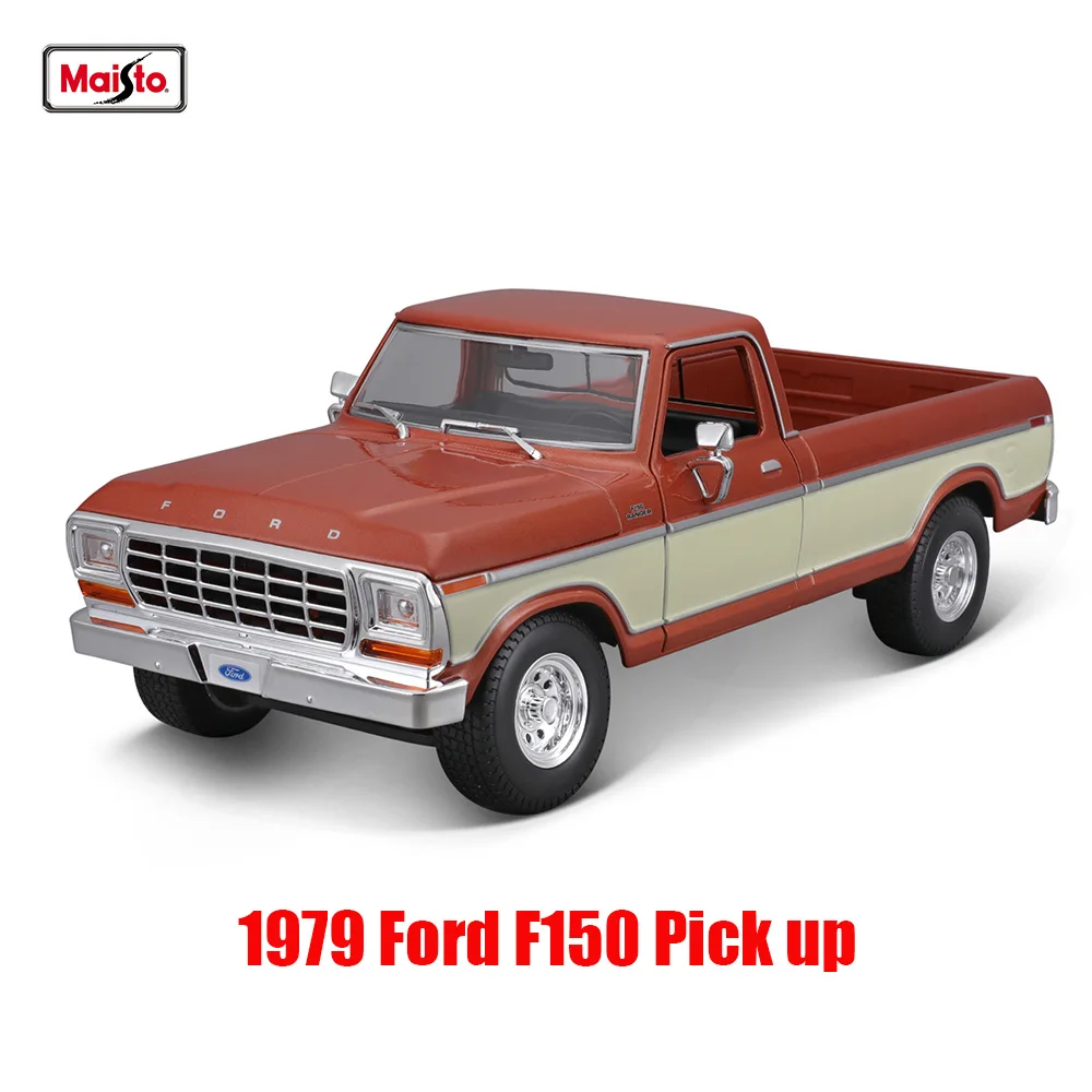 Maisto 1:18 1979 Ford F150 Pick up Navy blue Brand Alloy Car Model Static Die Casting Model Collection Gift Toy Gift