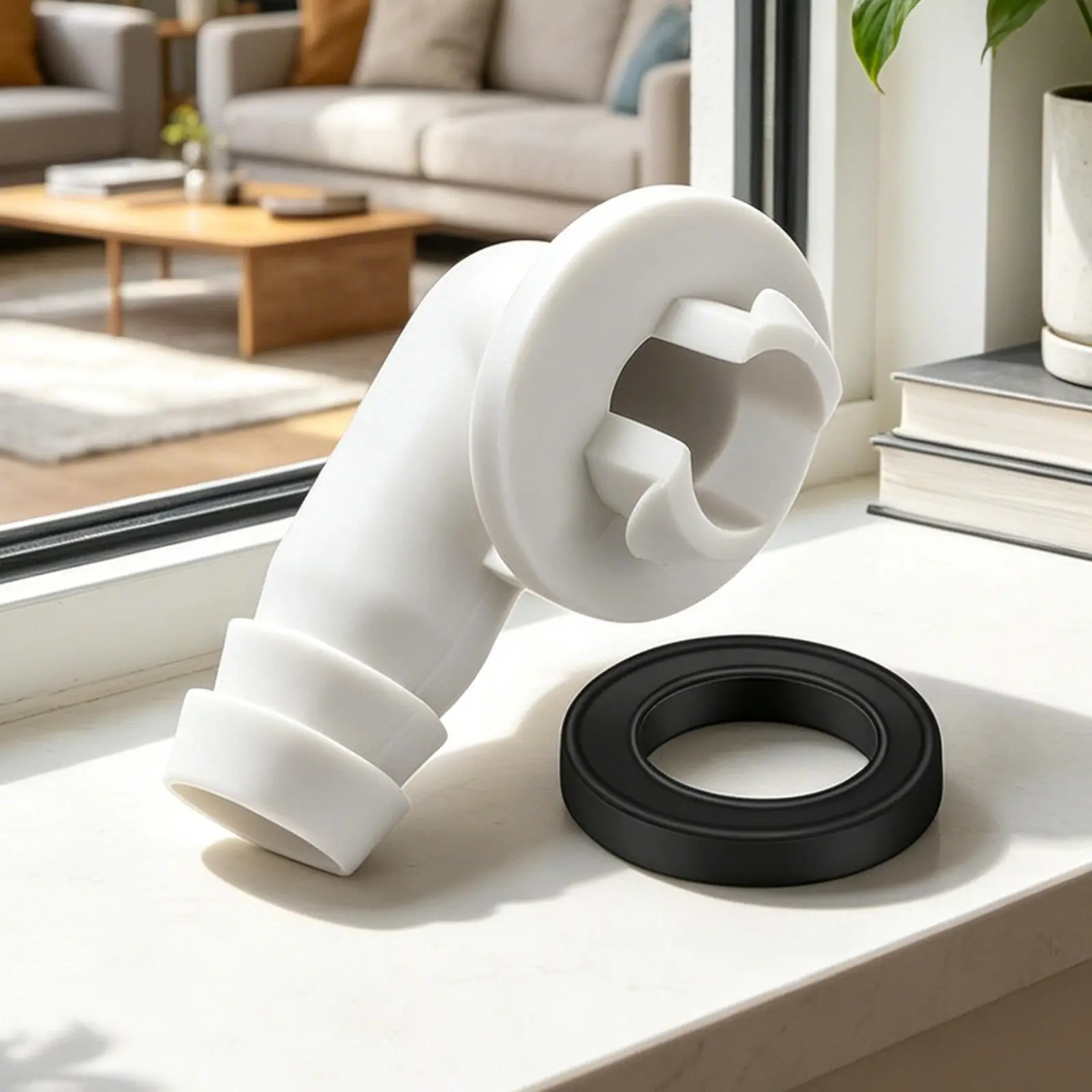 

Portable AC Hose Coupler 8.5-Inch Double-Pipe Vent Coupler Parts Air Conditioner Hose Connector for Outdoor Camping Self-Driving