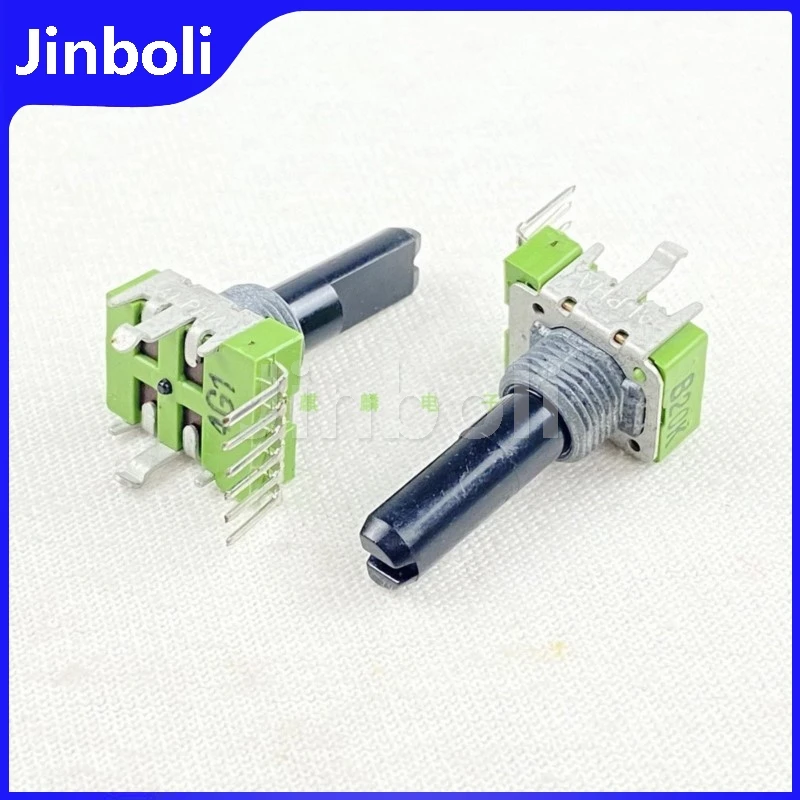 1PCS RK12 Type B20K Single Row 6Pins Double Mixer Potentiometer 23MM Shaft Length