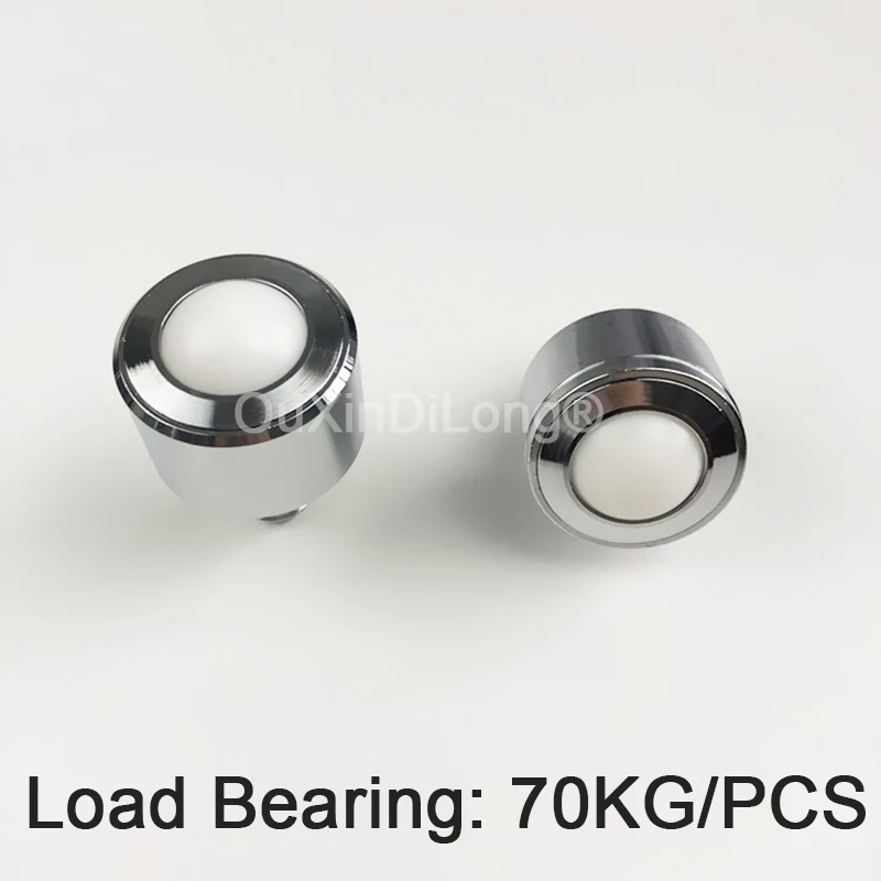 4PCS Nylon Bull's Eye Delivery Ball Universal Ball Bearing Wheels Cylindrical Wheel Conveying Casters Bearing 70KG/PCS GF983