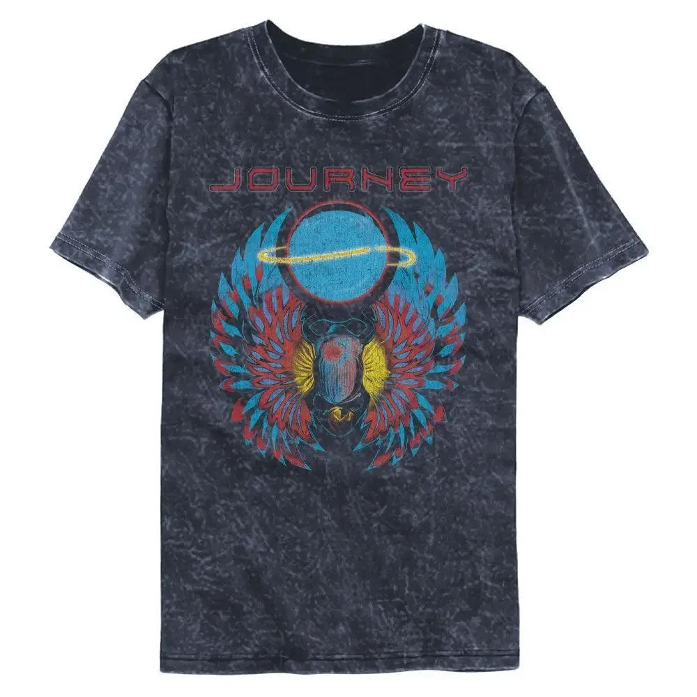 Journey Scarab With Orb Colortone Mineral Wash Music T Shirt