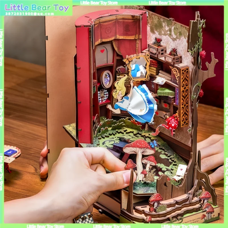

Новая сборная книга Rolifes Alice's Fall Into Wonderland Ro Life, строительные блоки, модель Carosello, праздничная теплица, подарочные игрушки