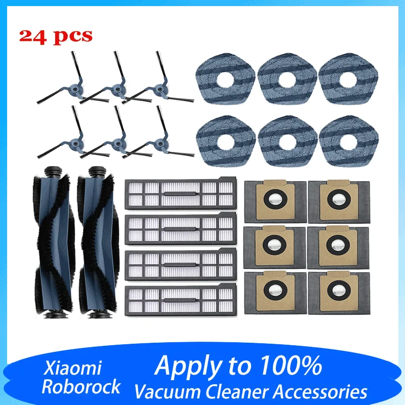 Для Eufy X10 Pro Omni Запчасти для робота-пылесоса основная боковая щетка Швабра Ткань Hepa фильтр пылесборник аксессуары запасные части