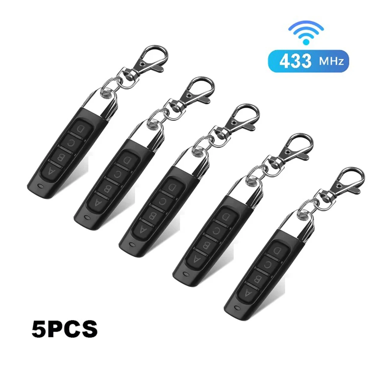 

433MHz Cloning Remote Control RF Clone Copy Remote Control Garage Gate Door Opener Remote Key Duplicator for Home Safety