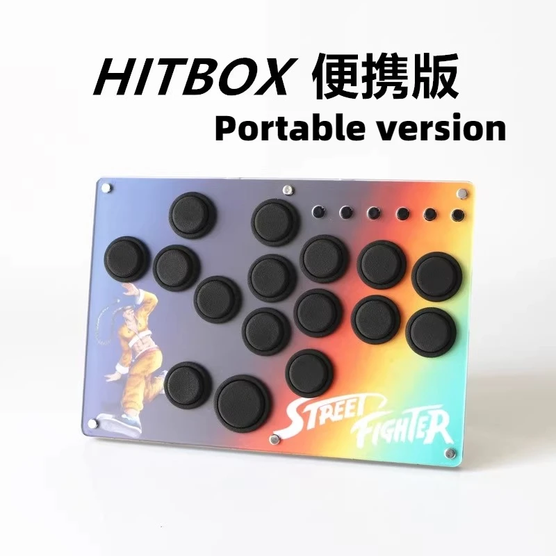

Матовый нейлоновый колпачок для ключей Hitbox, изготовленная на заказ маленькая доска, панель для PS5, боевой игры, джойстик, Street Fighter 6, схема клавиатуры на заказ