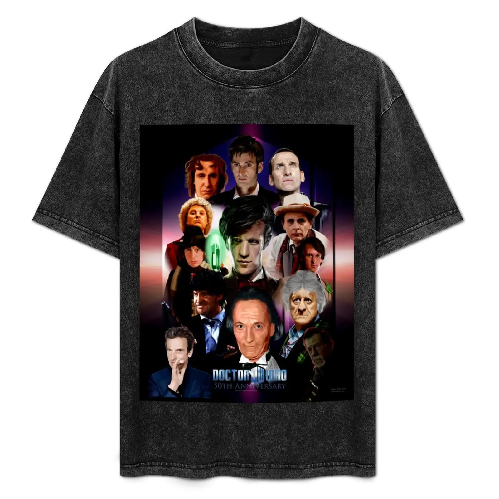 Dr.Who 50th Anniversary Single Duvet Cover design T-Shirt oversized sweat sublime cute tops shirts graphic tee men