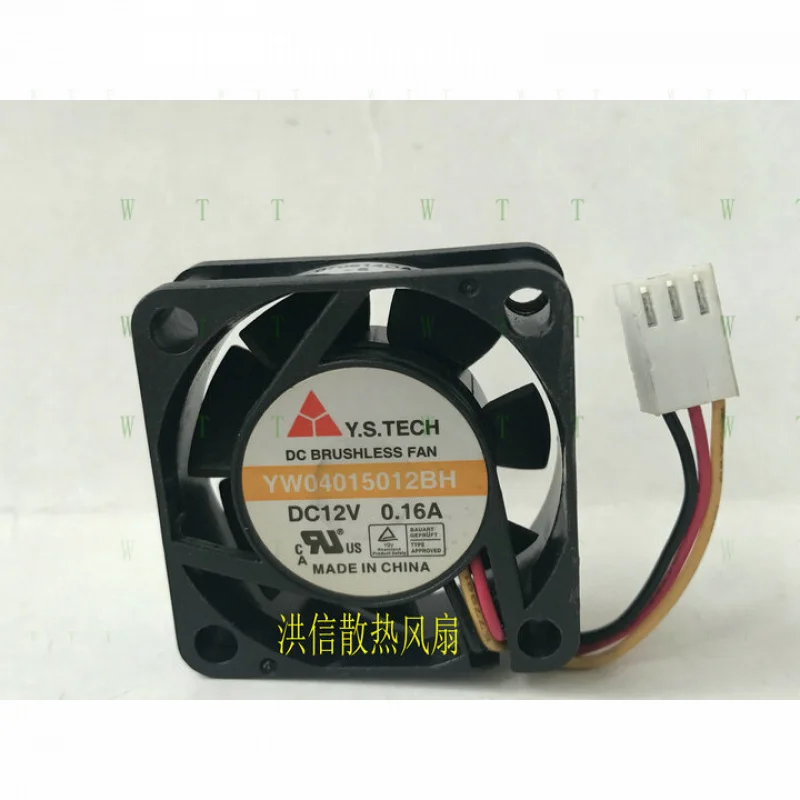 H 1 PCS Y.S.TECH Fan  YW04015012BH DC 12V 0.16A  4015 4 CM  3 Pin cooling fan