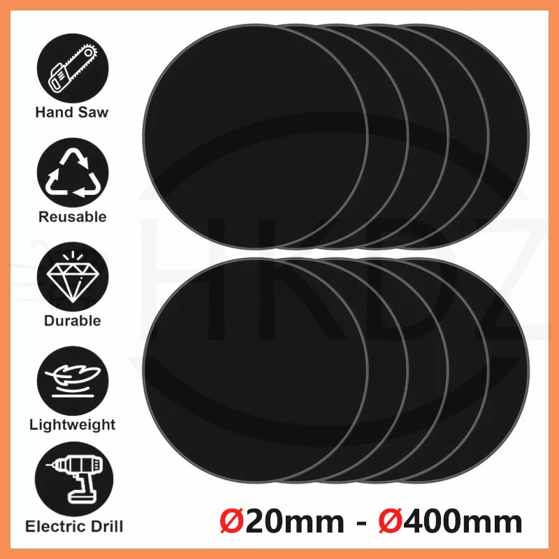 Black Acrylic Disc Perspex Plate Round Sheets Board 20 30 40 50 60 70 80 90 100 110 120 150 200 300 350 400mm Thick 1mm-12mm
