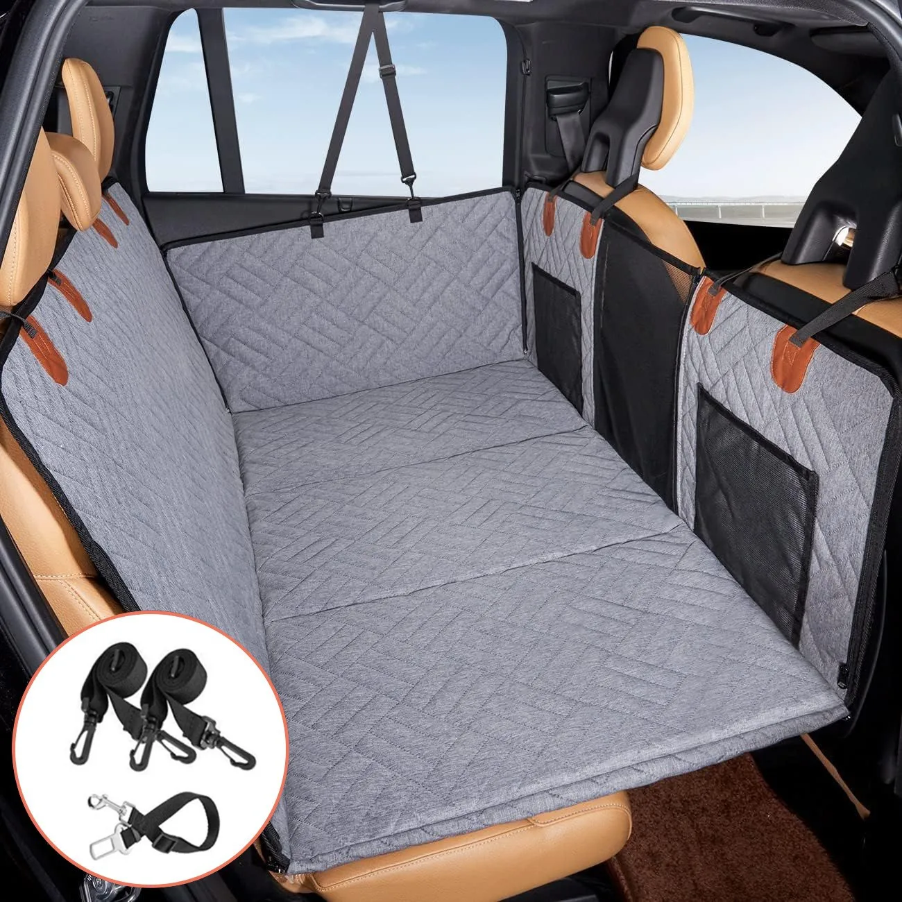 Large Pet Back Seat Extender Universal Car Seat Cover Car Backseat Protector Multipurpose Waterproof Hammock Dog Travel Supplies