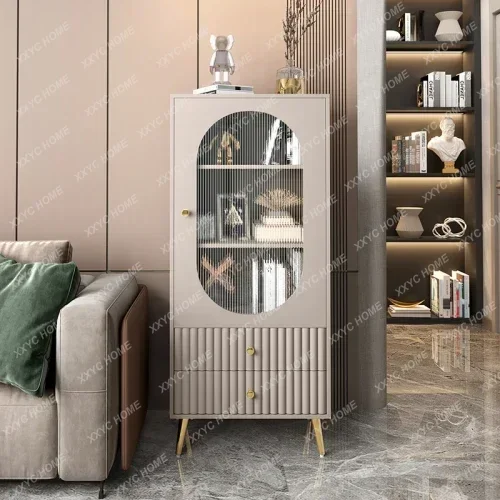

A Combined Bookcase Modern Simple Small Apartment Home Living Room Study Locker Storage Display Cabinet