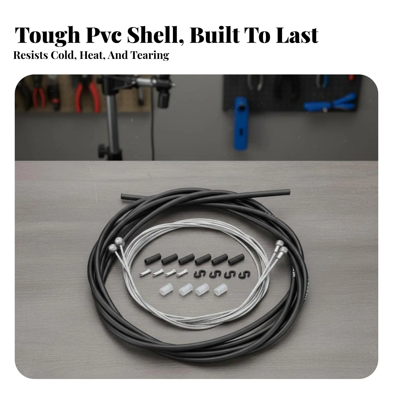 

Bike Derailleur Wire Set Galvanized Steel Center Cycle Derailleur Wire Set Effortless Function Rust Resistant